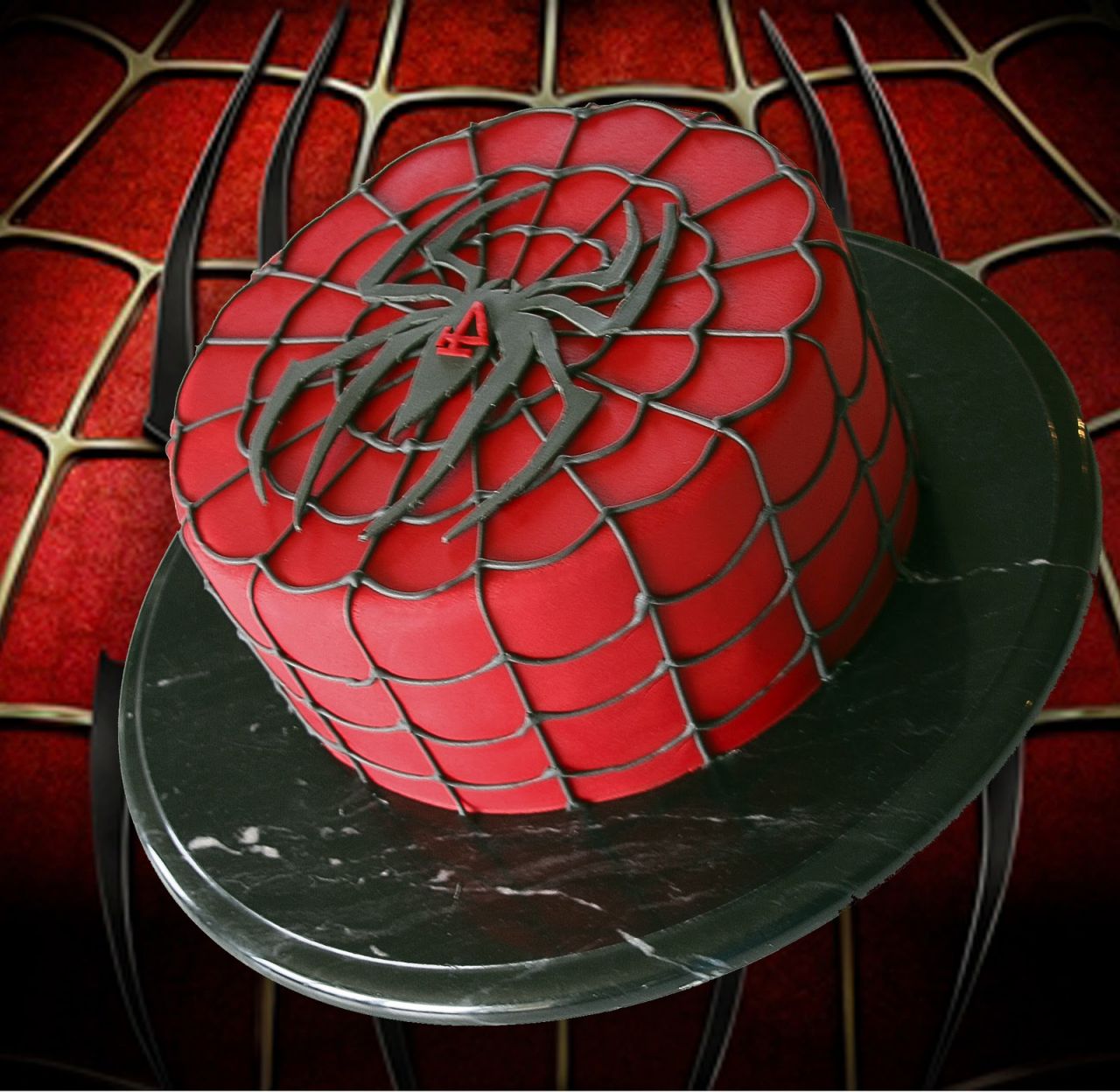 bolo-homem-aranha-vermelho-preto