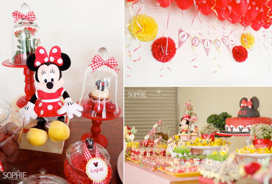 30 lindas ideias para você fazer uma Festa Minnie