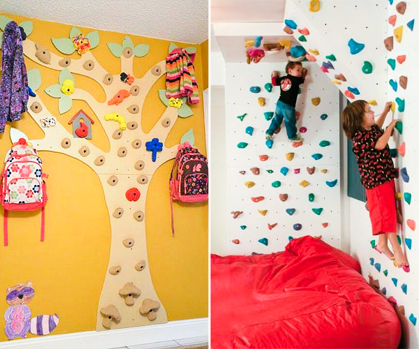 Quartos Infantis: 5 Ideias de Parede de Escalada – As Crianças vão Amar