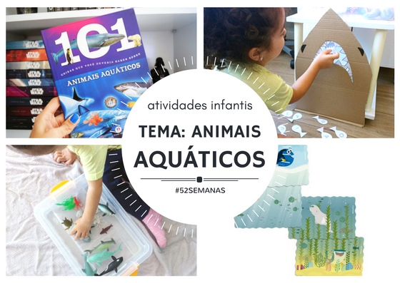 Atividades infantis da semana – animais áquaticos