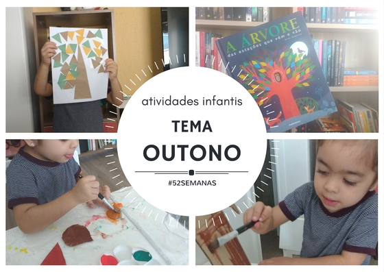 Atividades infantis da semana com o tema Outono