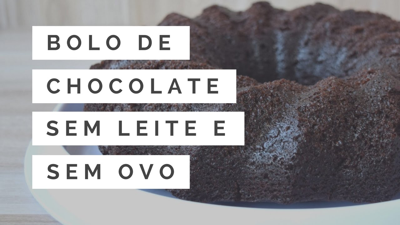 Vídeo: Receita de bolo de chocolate sem leite e sem ovo