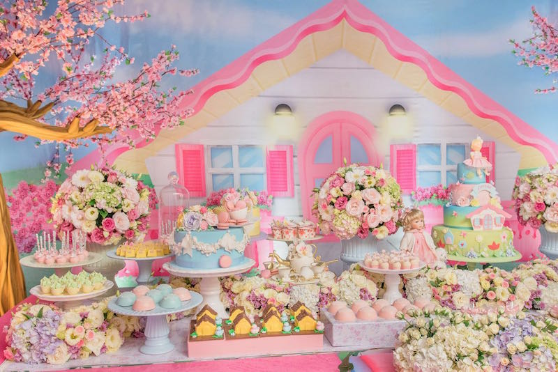 festa-infantil-decoração-casa-de-boneca