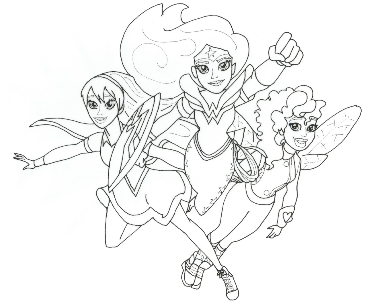 Desenhos para imprimir e colorir da Mulher Maravilha
