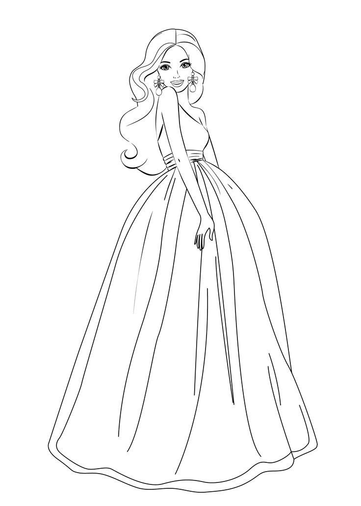 várias opções de desenhos da Barbie