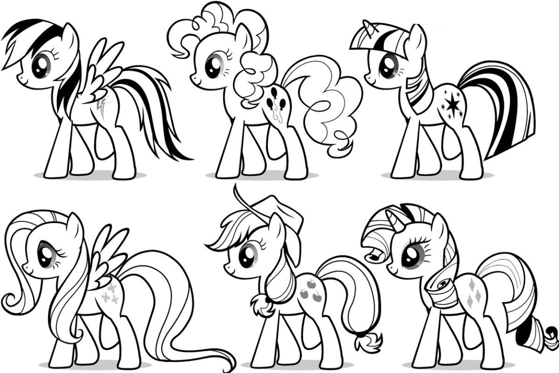 desenhos para colorir my little pony