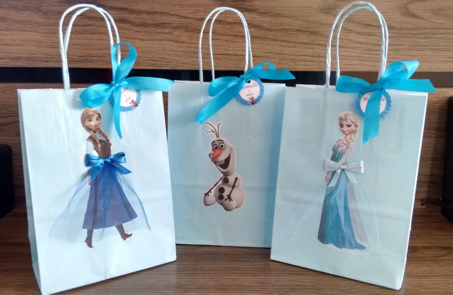 lembrancinha-frozen-sacola