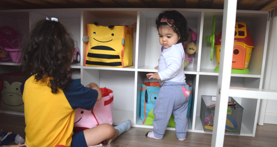 Quarto infantil: Como mantemos os brinquedos organizados aqui