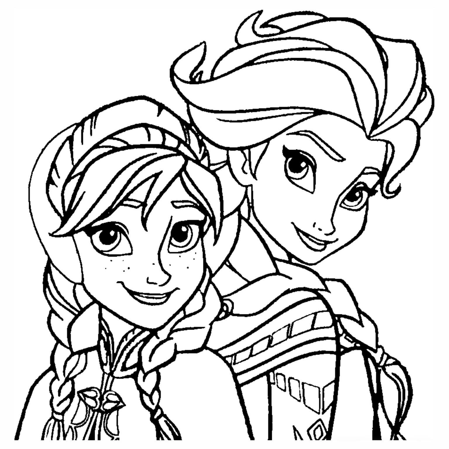 desenhos Elsa e Anna - Frozen