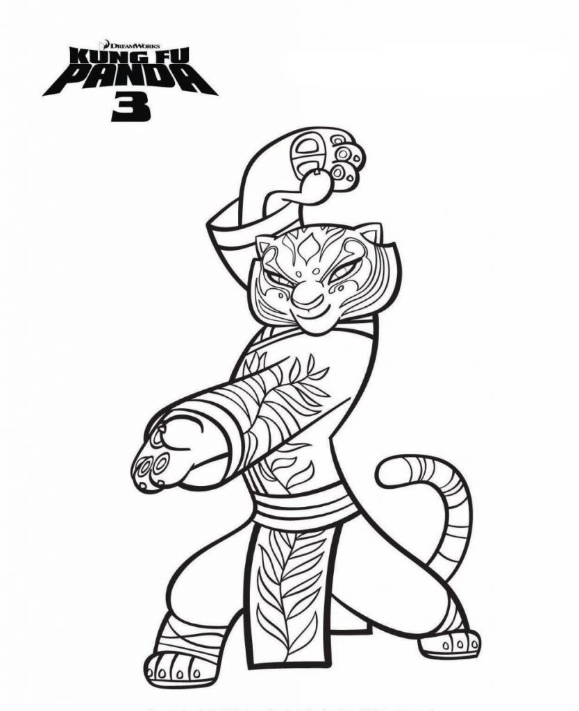 Po Kung Fu Panda desenho colorir