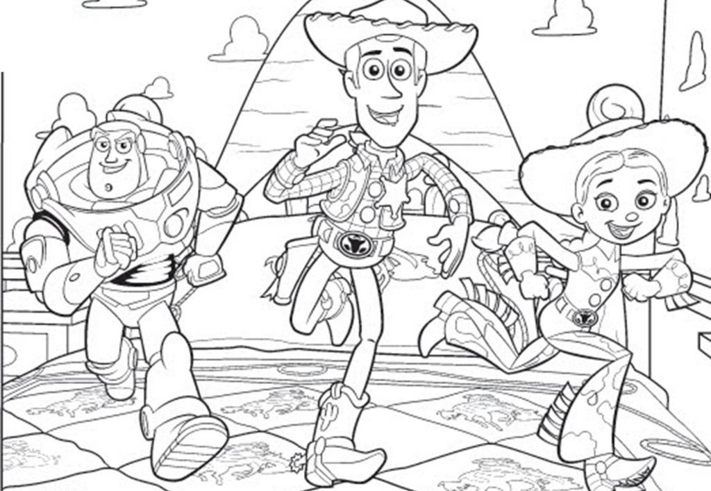 Toy Story amigos para colorir
