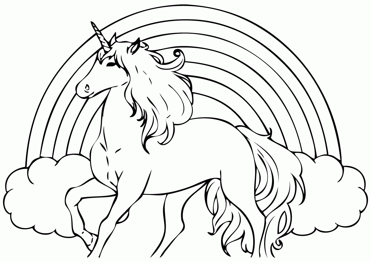 desenho de unicórnio para colorir