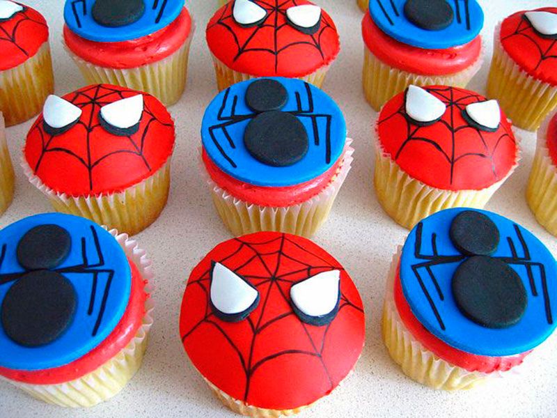 cupcakes para festa infantil homem aranha