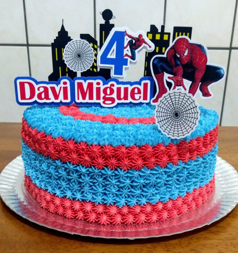 ideias de bolo homem aranha