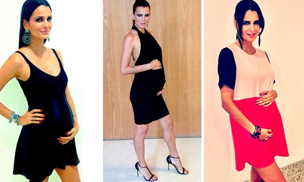 Look das famosas na gravidez