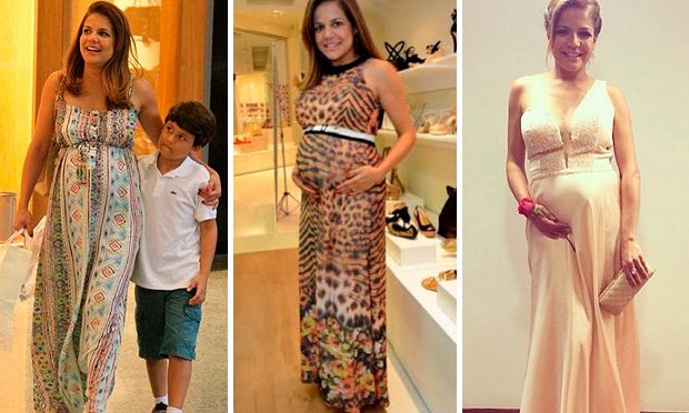 Look das famosas na gravidez