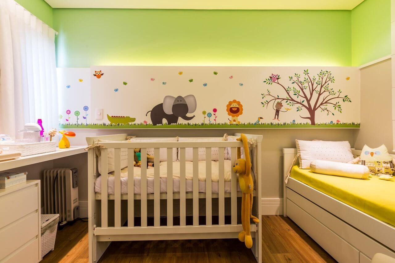Quarto de bebê tema natureza