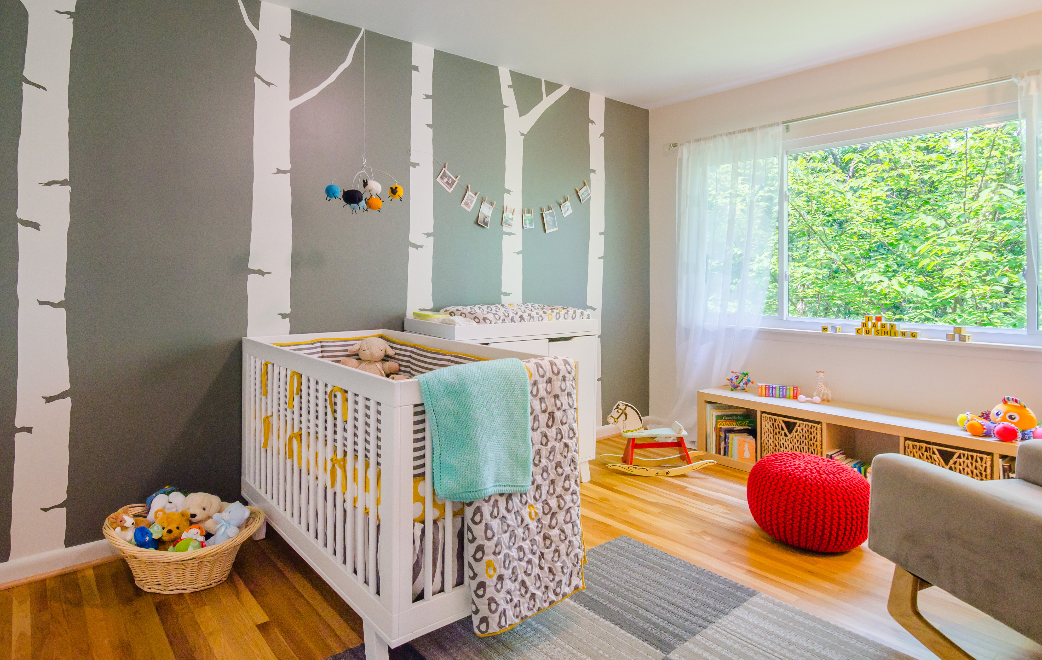 Quarto de bebê tema natureza