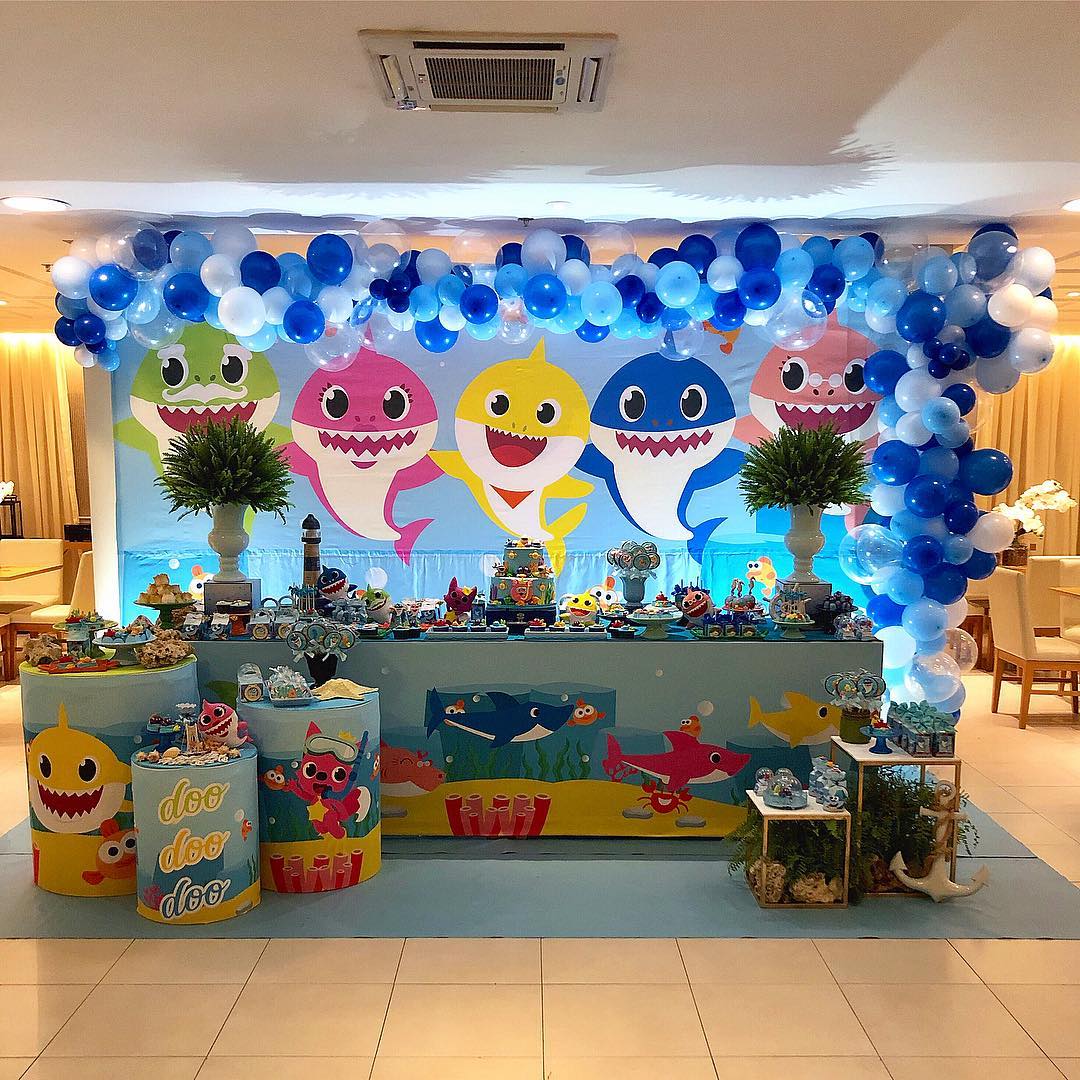 Decoração para festa Baby Shark