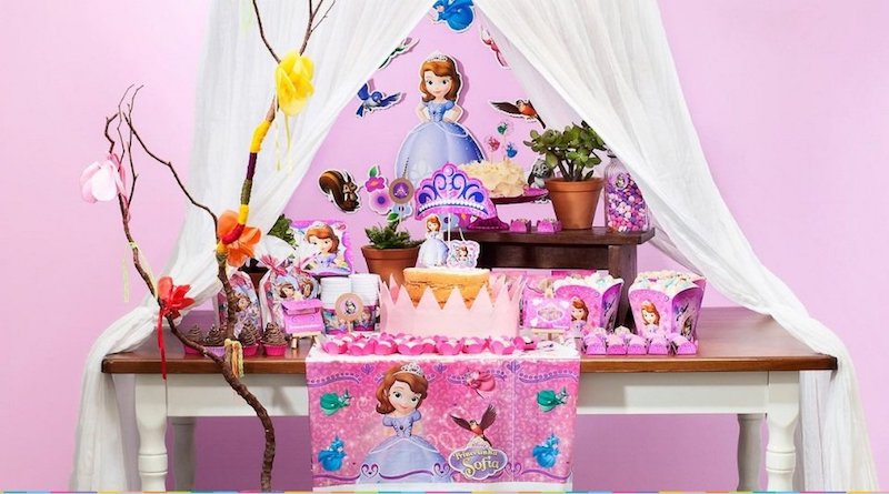 Kit de decoração pronto para festa Princesa Sofia