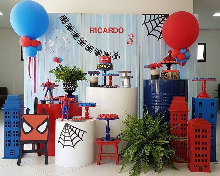 festa infantil Homem-Aranha