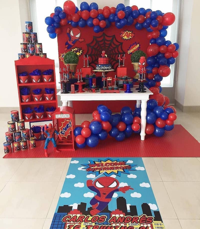 festa infantil Homem-Aranha