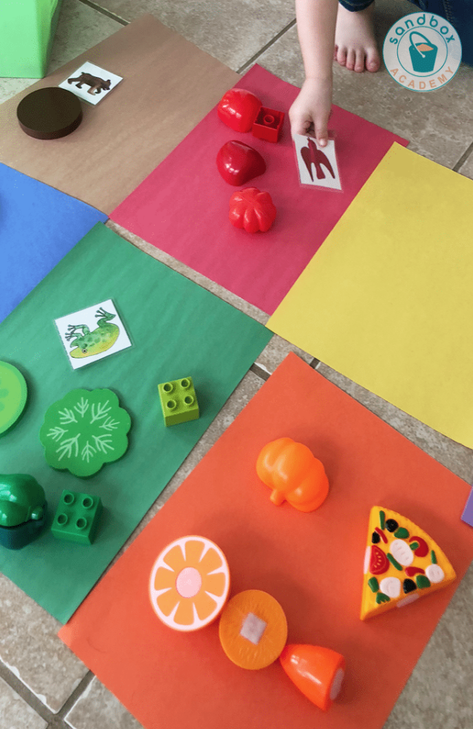 como ensinar as cores
