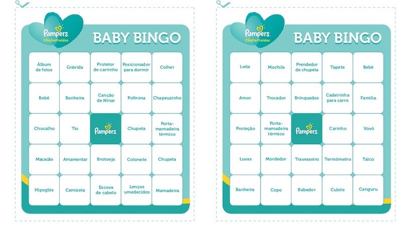 bingo chá de bebê