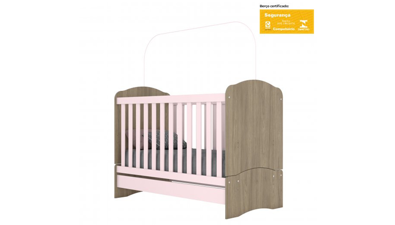 berço certificado pelo Inmetro para enxoval de bebê
