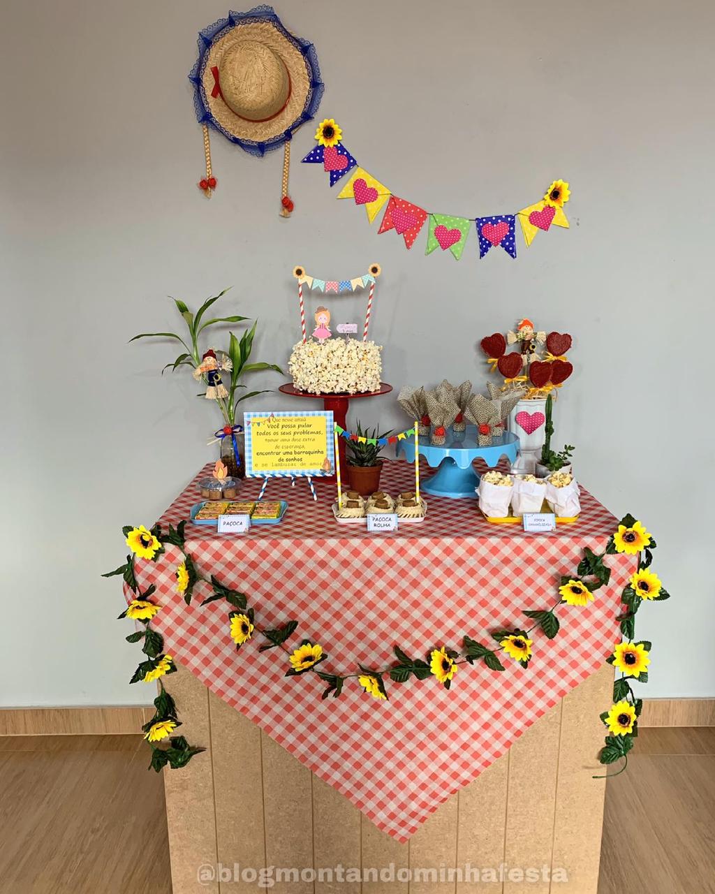 decoração festa Junina em casa