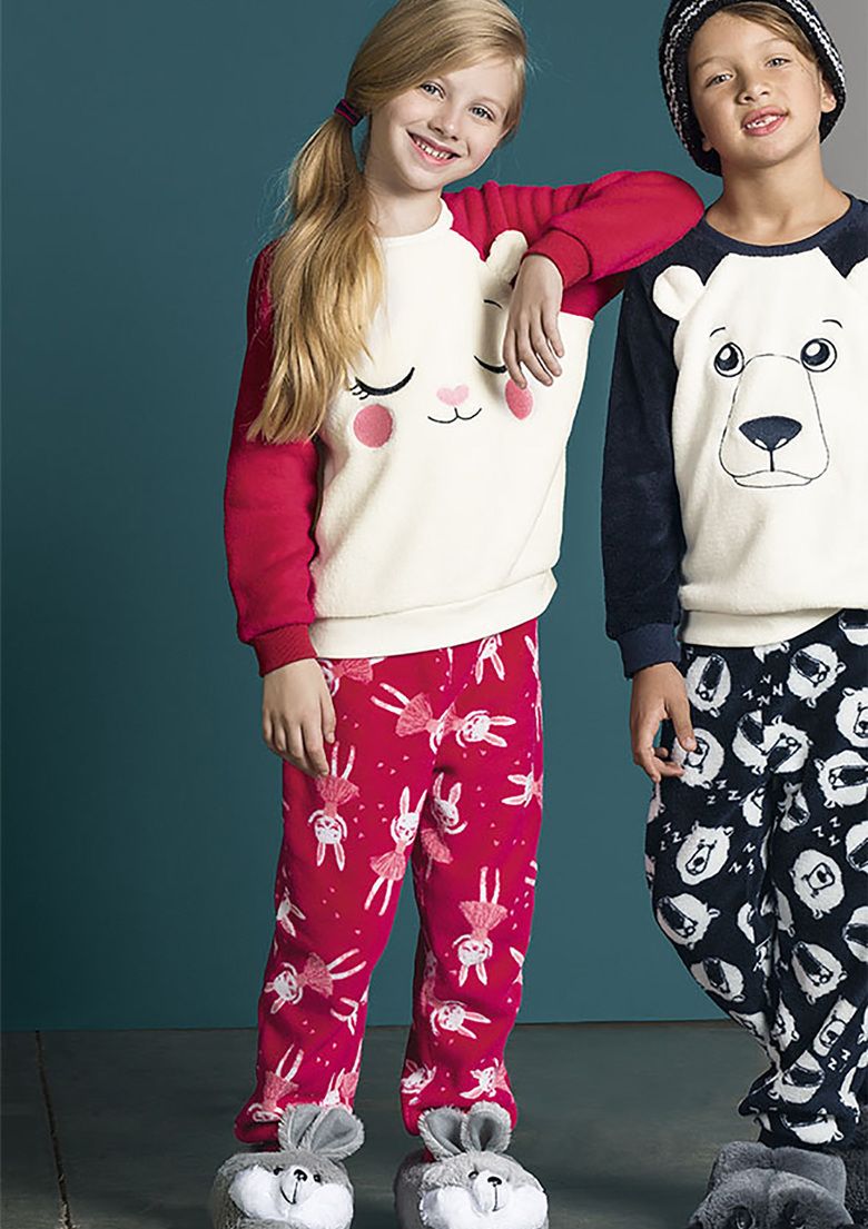 pijama quentinho infantil para o inverno