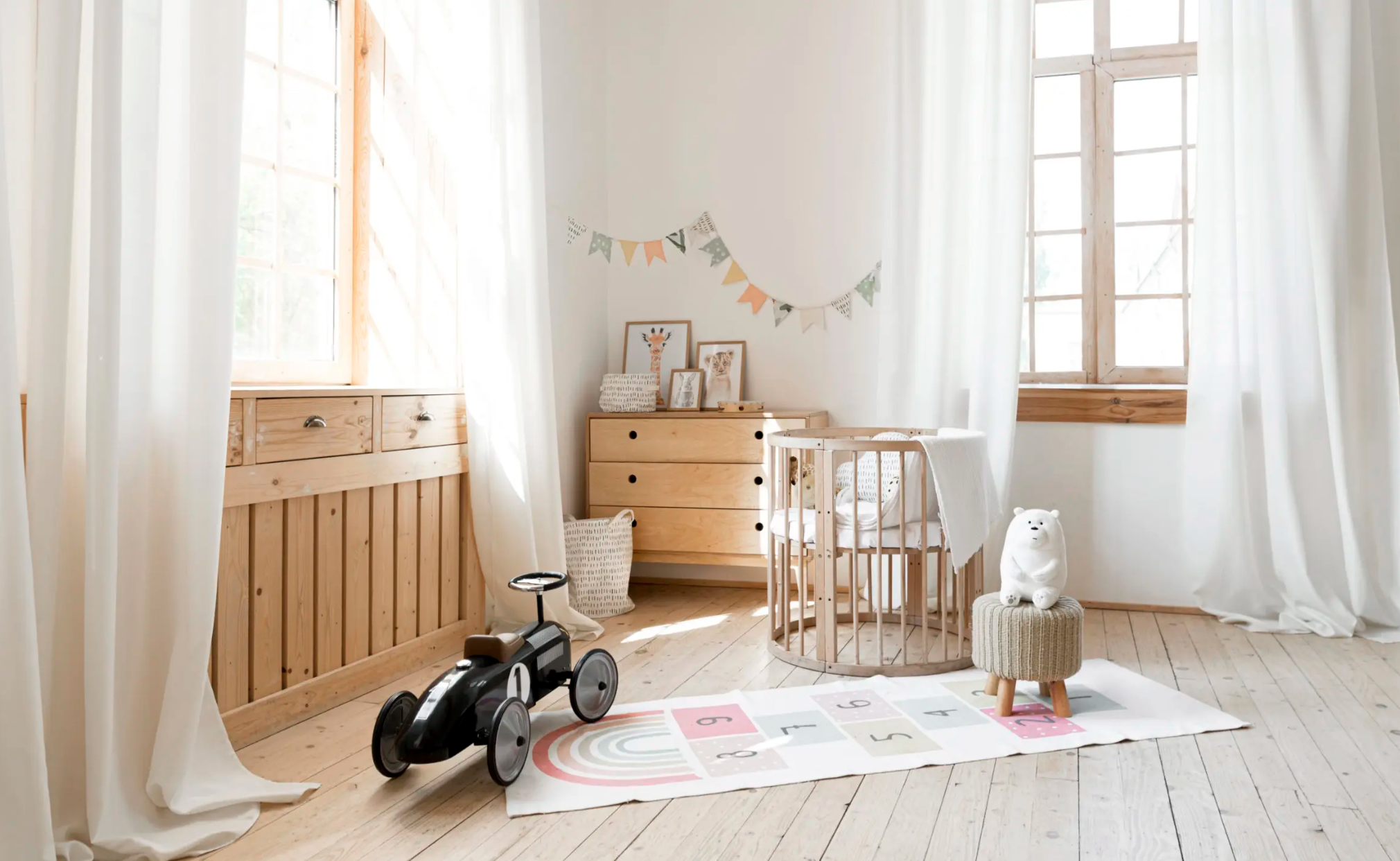 luz natural em quarto infantil