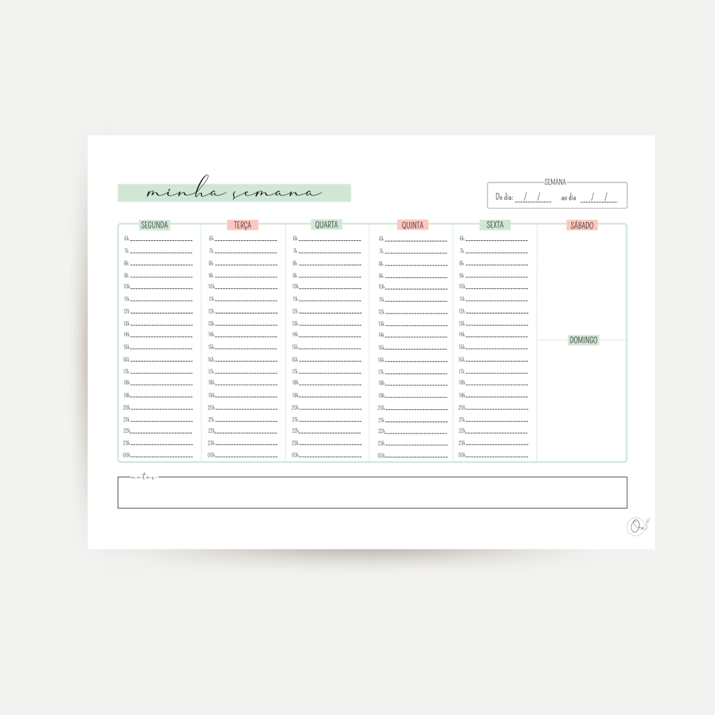 planner semanal