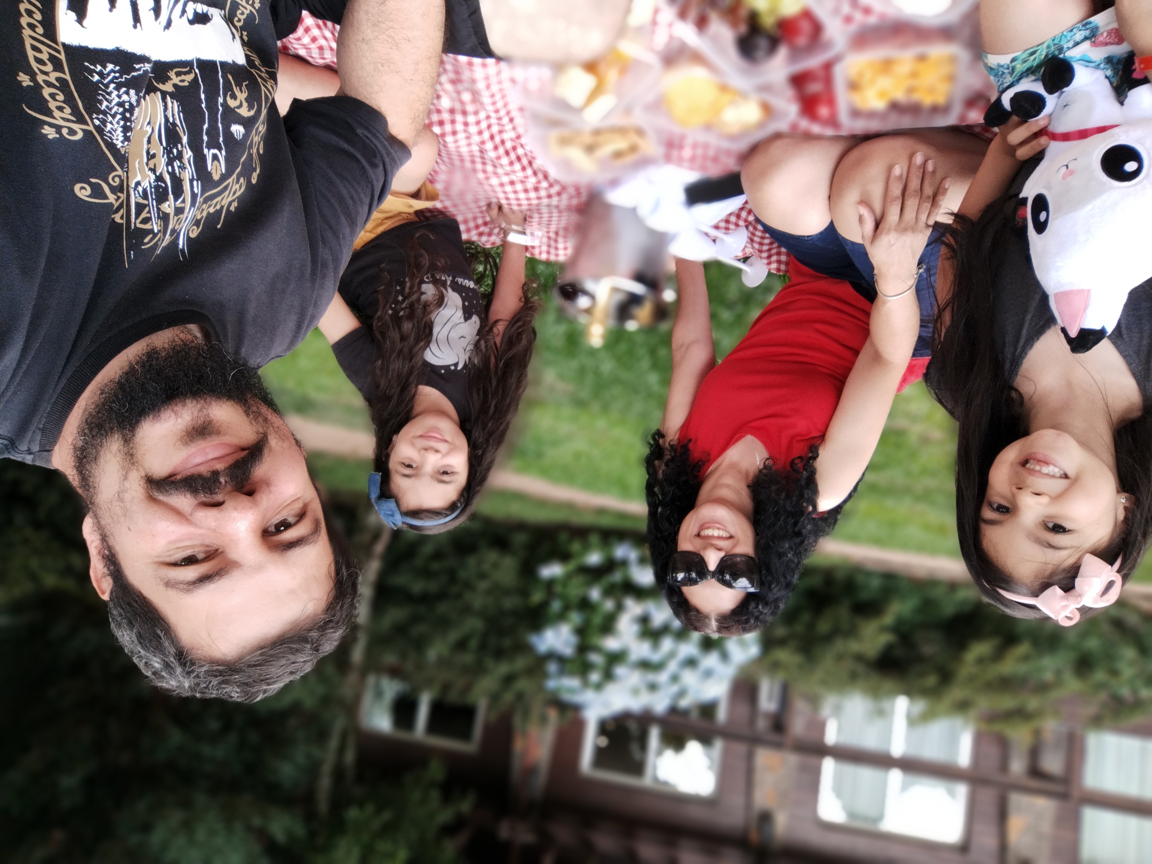 Gramado com crianças