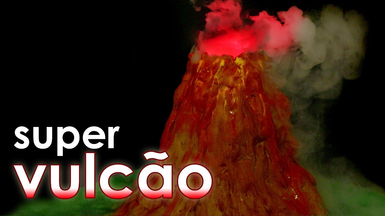 como fazer um vulcão caseiro