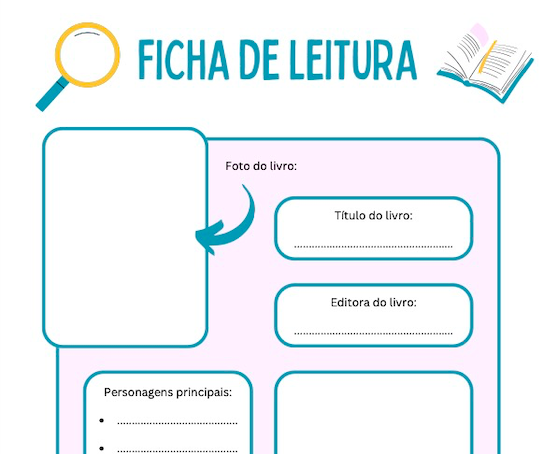 Fichas de Leitura para jovens leitores – download grátis