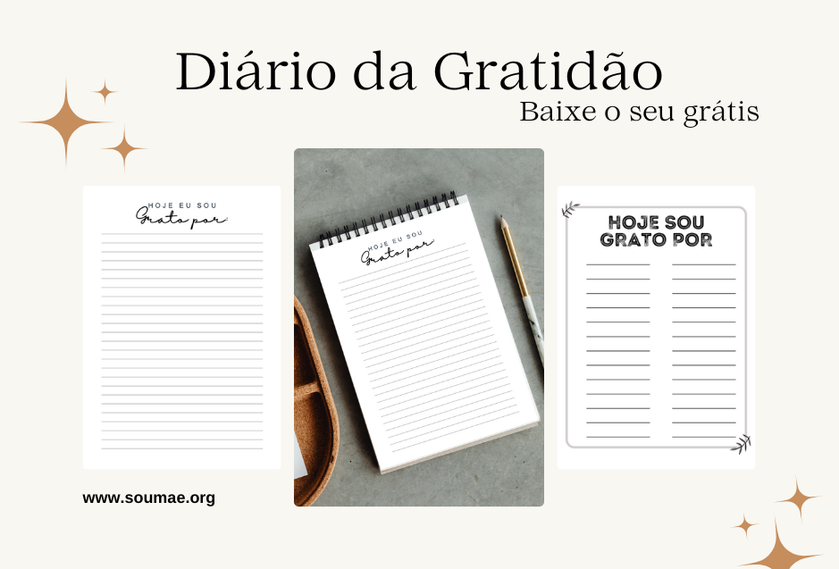 Diário da Gratidão: Baixe Grátis para Usar em Família!