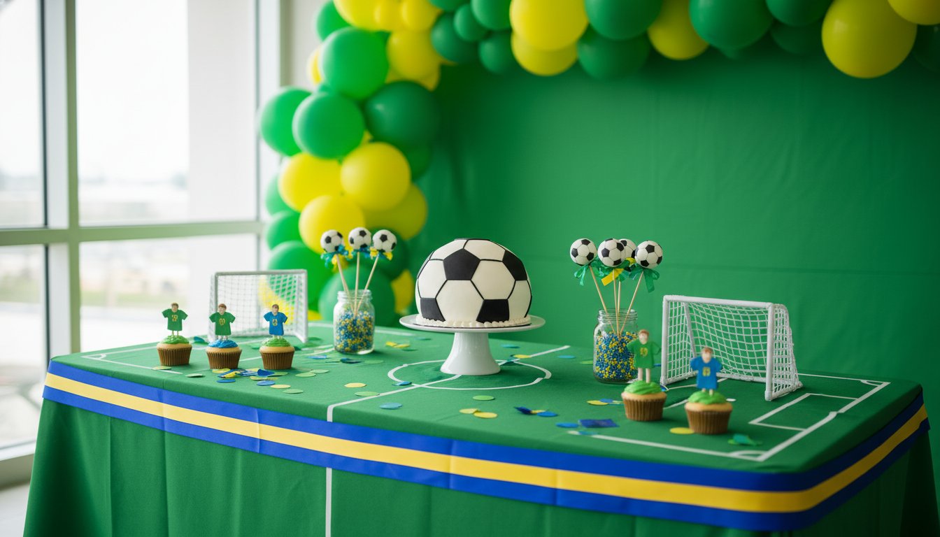 Decoração de Festa Infantil tema Copa do Mundo (10 ideias para te inspirar!) — soumae.org