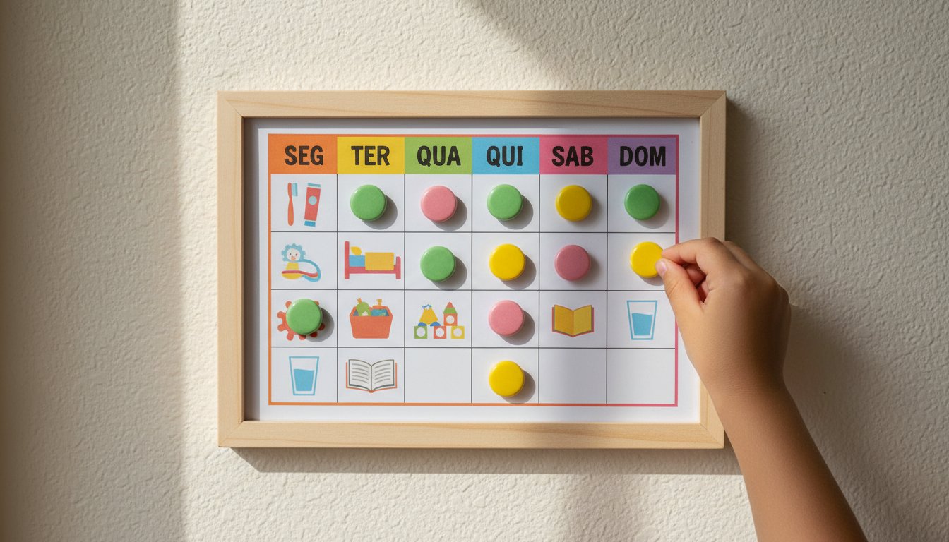 Educação Infantil: Mural das tarefas modelos para imprimir (para crianças pequenas e grandes)